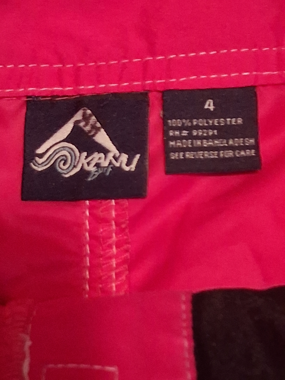 Kanu Surf Hot Pink Cargo Drawstring Shorts - Picture 4 of 7